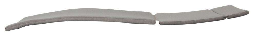 GDF Studio Soleil Outdoor Chaise Lounge Cushion, Charcoal