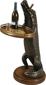 Alligator Marquetry Serving Tray