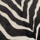 Plutus Black Zebra Black Animal Motif Luxury Throw Pillow, Double Sided  26"x26"