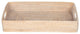 Loma Rattan Serving Tray With Cut-Out Handles, White-Wash