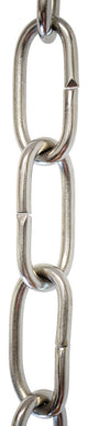 RCH Hardware Brass Standard Link Chandelier Chain, 3', Polished Nickel, U80