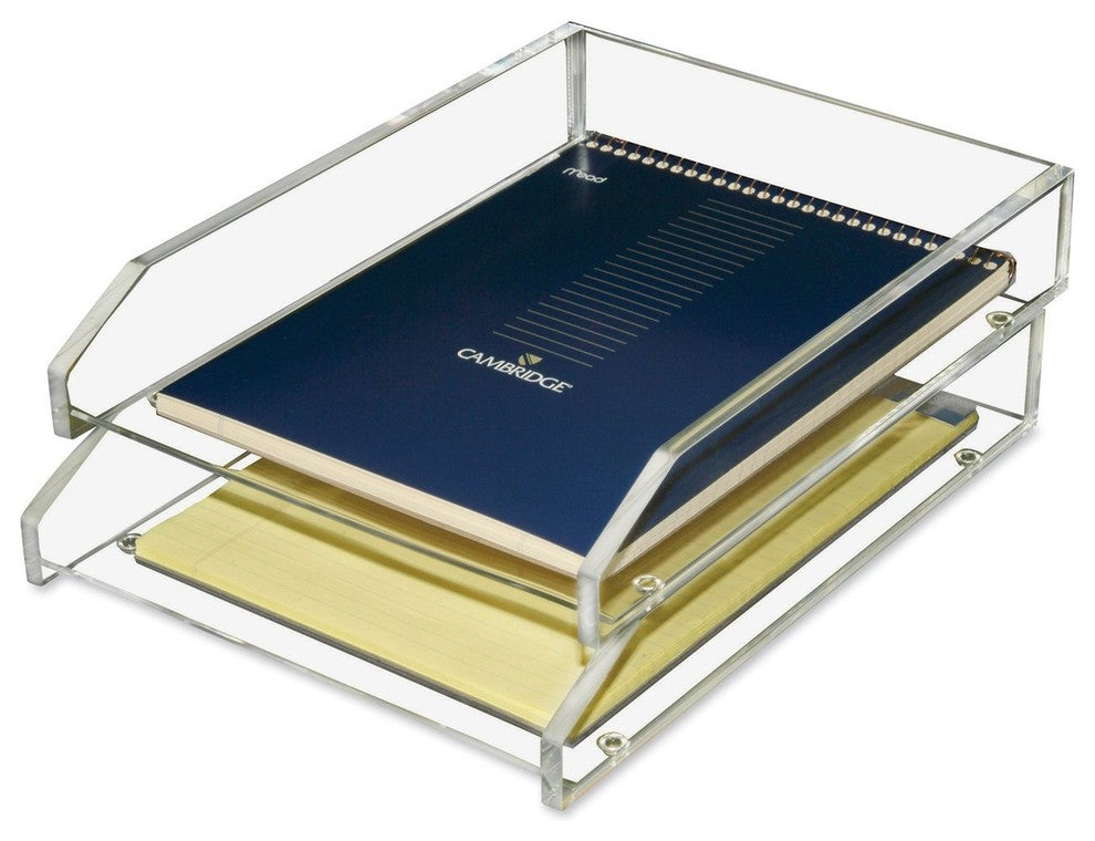 Acrylic Double Letter Tray