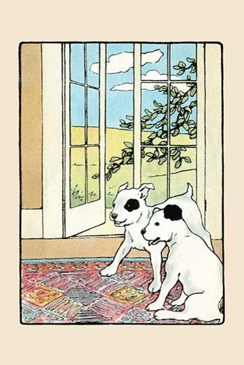 Snip and Snap on the Rug- Canvas Poster 20" x 30"