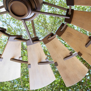 Windmill Transitional Patio Fan, Oiled Bronze