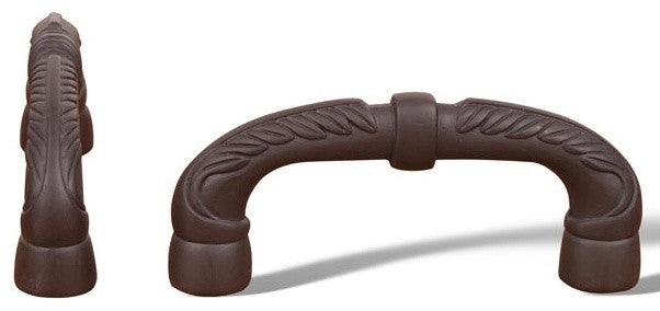 Oil Rubbed Bronze RKI Bow Pull with Petals and Solid Line, RKICP862RB