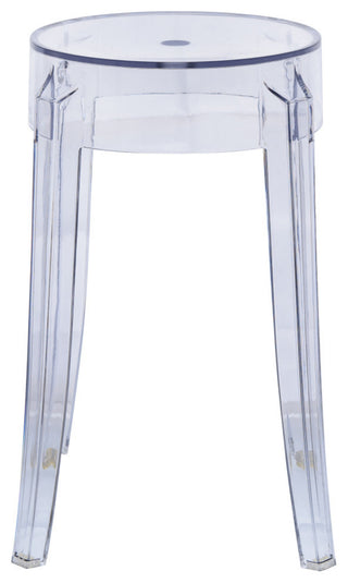 LeisureMod Averill Modern Plastic Dining Stool for Dining Room, Set of 2