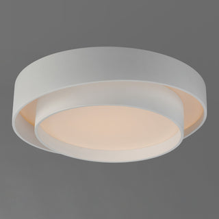 ET2 E51042 Ziggurat 20"W LED Flush Mount Drum Ceiling Fixture - White