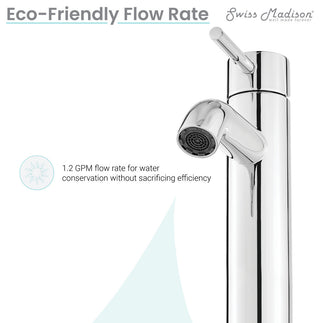 Ivy Single Hole Single Handle High Arc Bathroom Faucet, Chrome