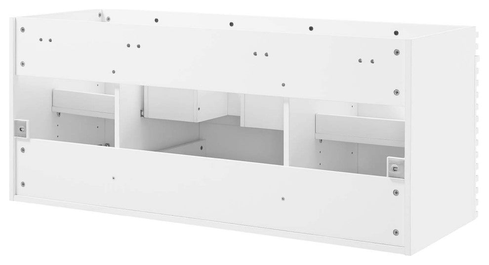Render 48" Wall-Mount Bathroom Vanity Cabinet, White