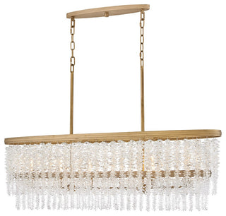 Rubina LED Linear Pendant in Burnished Gold
