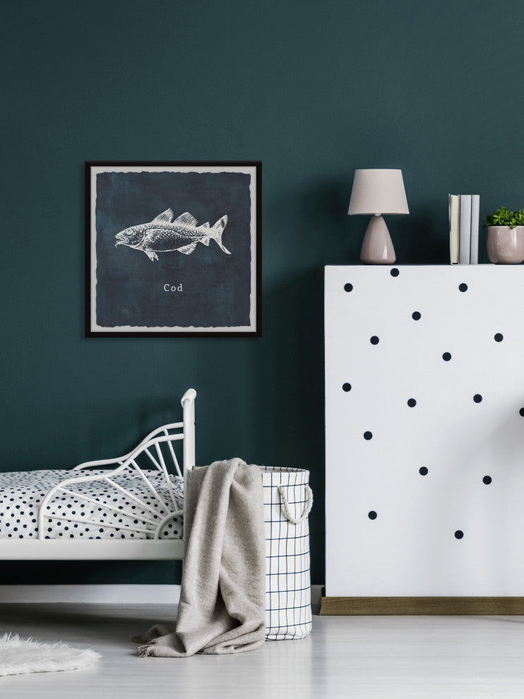 "Cod" Framed Painting Print, 32x32