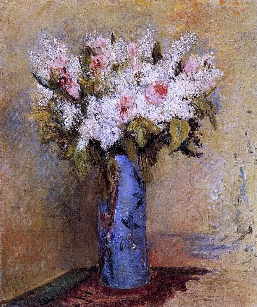 Pierre Auguste Renoir Vase of Lilacs and Roses Wall Decal Print