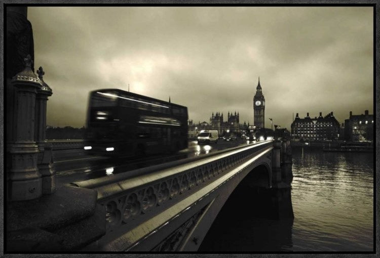 "Westminster Bridge" Framed Canvas Giclee by Scott Lanphere, 23x16"