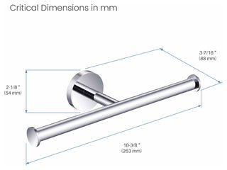 Circular Double Toilet Paper Holder, Chrome