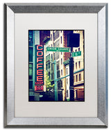 Philippe Hugonnard 'NYC Coffee Bar', Silver Frame, White Mat, 14x11