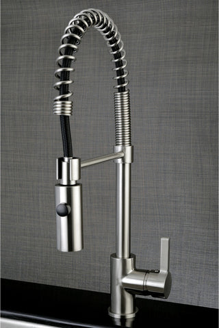 Gourmetier Single-Handle Pre-Rinse Kitchen Faucet, Brushed Nickel