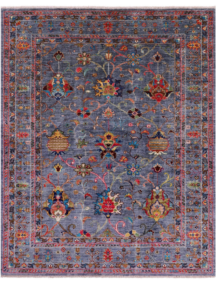 5' 1" X 6' 6" Persian Tabriz Handmade Rug Q10573