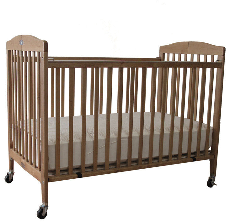 The Full size Wood Folding Crib, Cherry, Cherry