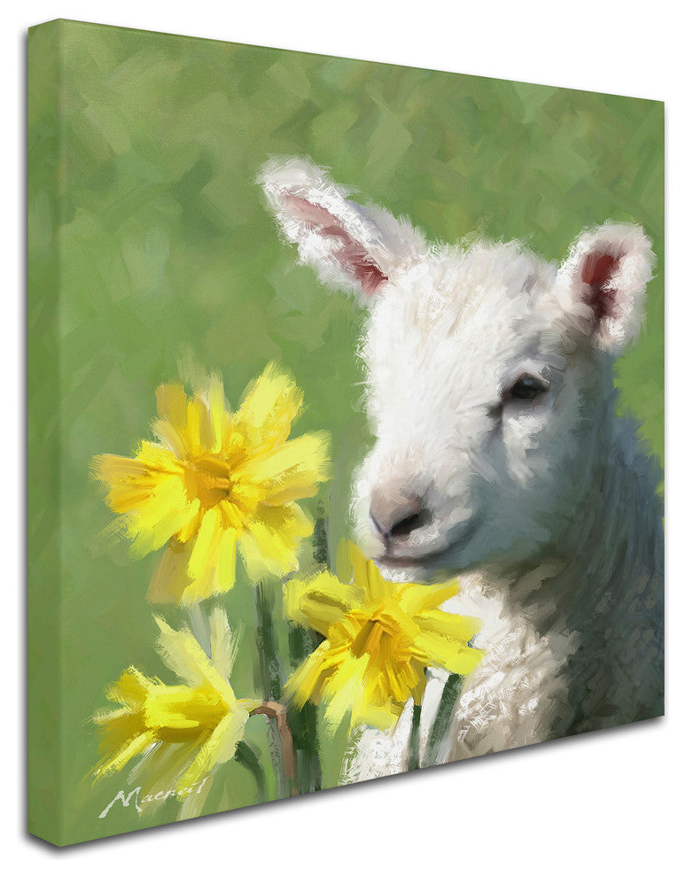 The Macneil Studio 'Easter Lamb' Canvas Art, 35"x35"