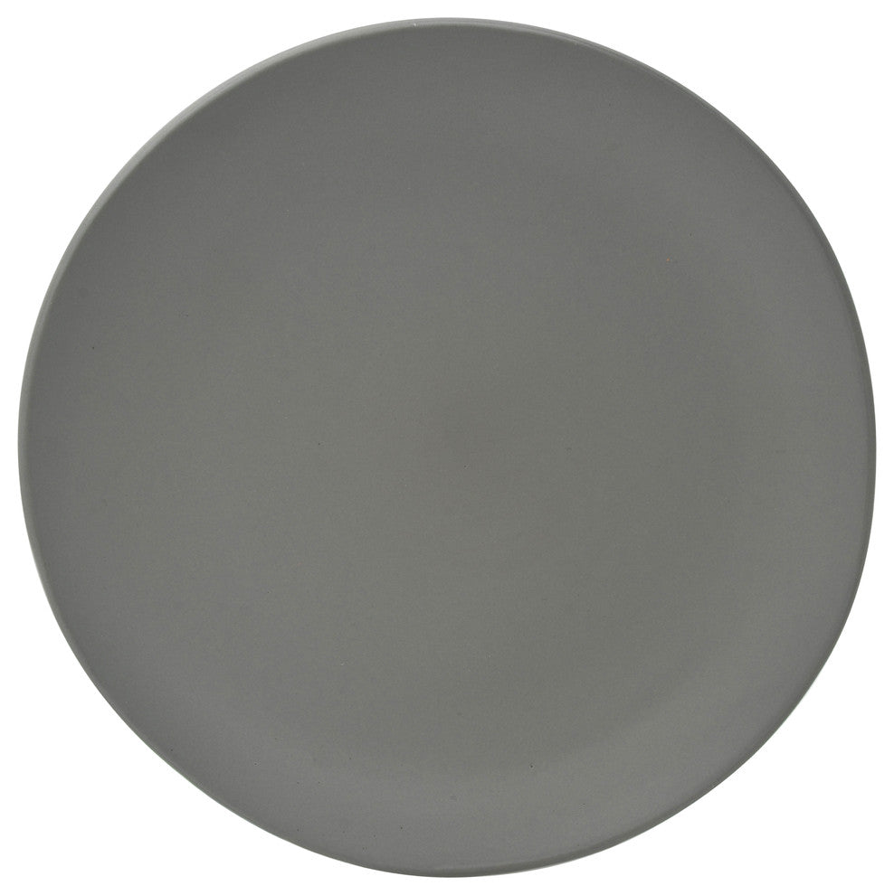 Ripple Salad and Dessert Plates, Set of 6, Gray