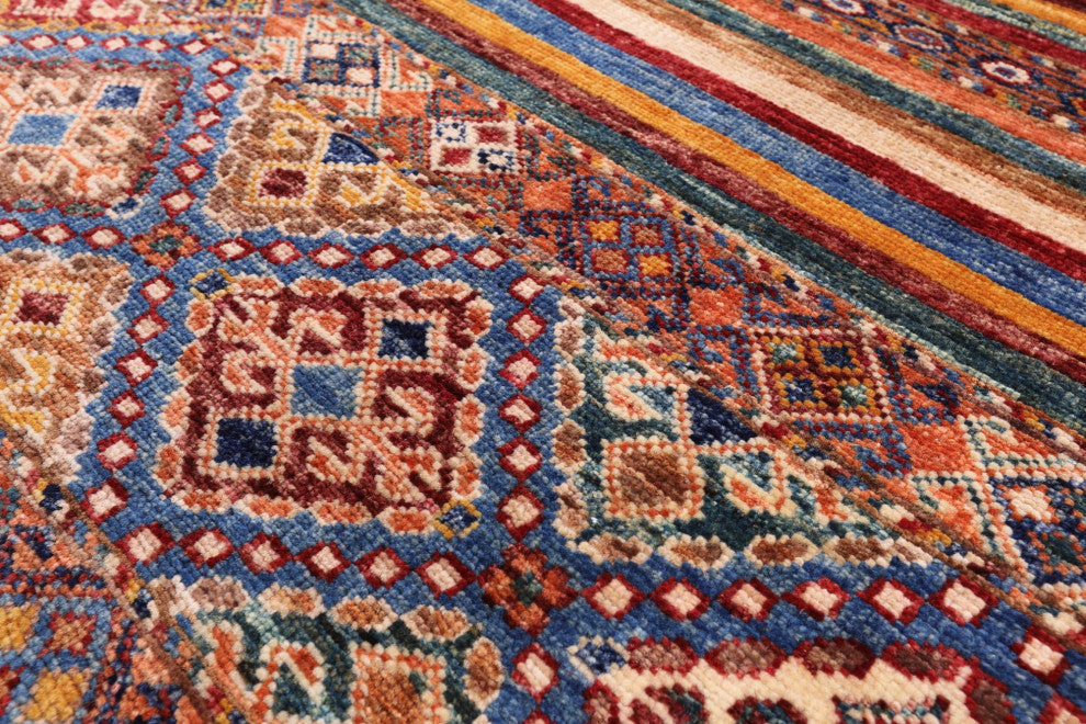 3' 5" X 5' 6" Super Kazak Khorjin Hand Knotted Rug Q5512
