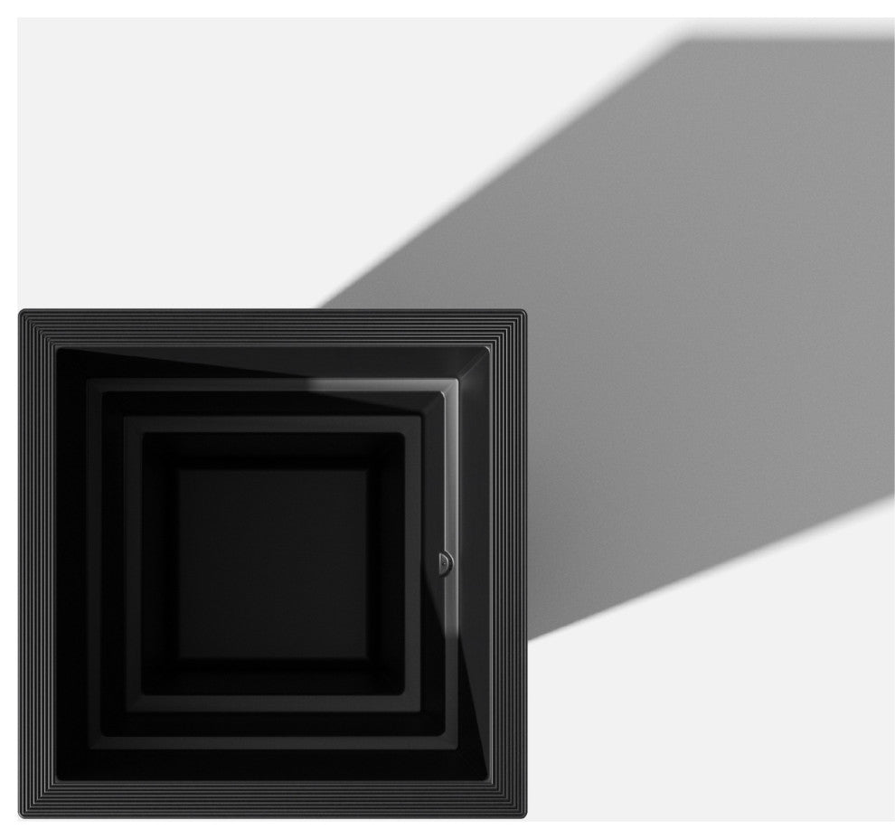 Pro Series Column Grooved Planter, 40", Black