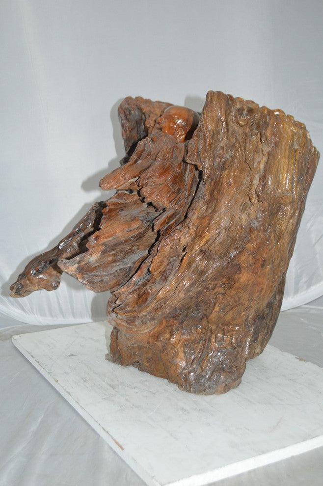 Wood Carved Buddha CC5 -  Size: 27"L x 24"W x 24"H.