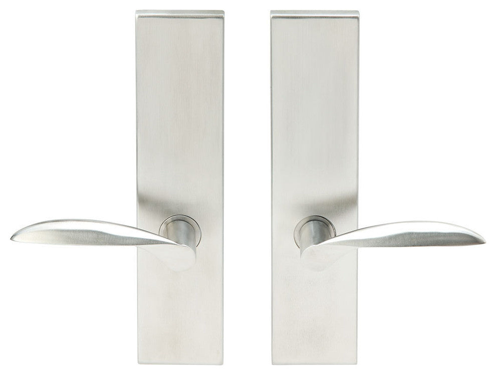 Stratus Lever, Tubular Full Dummy Pair, Left Hand, Satin Stainless Steel