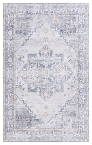 Safavieh Arizona Machine-Washable Collection ARZ137 Rug, Grey/Light Grey, 4'x6'