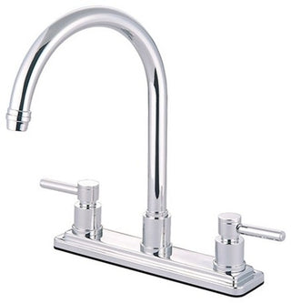 Kingston Brass Centerset Kitchen Faucet, Polished Chrome