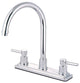 Kingston Brass Centerset Kitchen Faucet, Polished Chrome