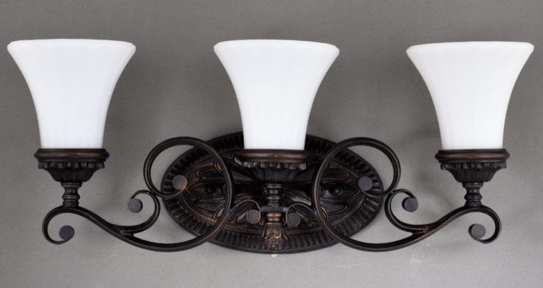 Vaxcel International  Avenant 3 Light Vanity in Midnight Venetian Bronze