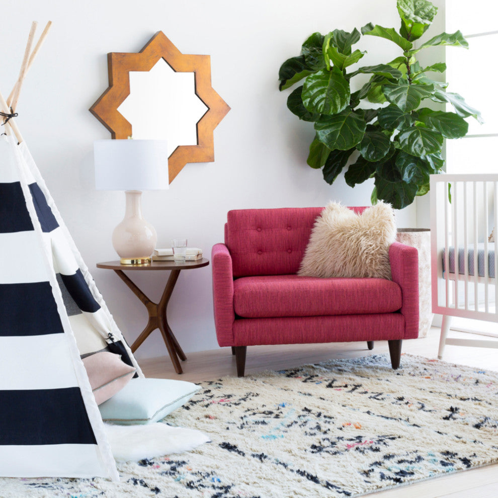 Surya Riad RID-3003 Bohemian Area Rug, Cream, 6' x 9' Rectangle