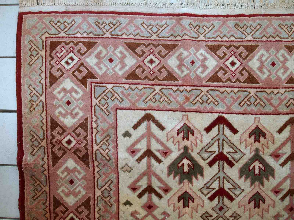 Handmade Vintage Turkish Sivas Rug, 6.5'x8.9', 199cmx274cm 1960s