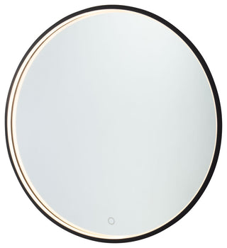 Reflections - 30W Round LED Mirror - Matte Black
