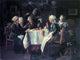 Louis C Moeller The Tea Party, 21"x28" Gallery Wrapped Canvas Print