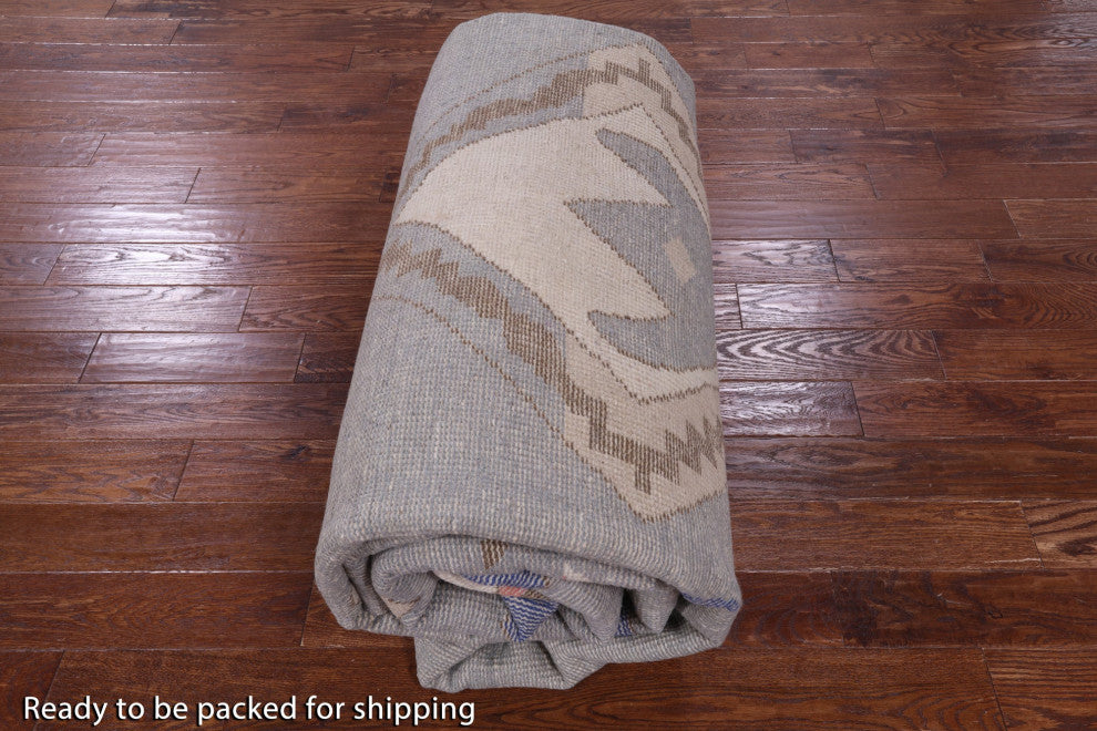 Hand Knotted Moroccan Wool Rug 10' 2" X 14' 1" - Q13113
