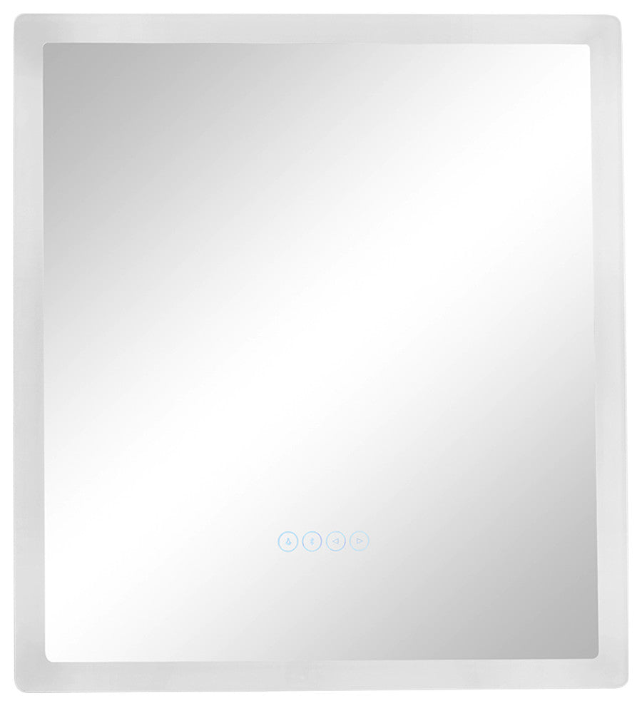 smartLED Illuminated Fog-Free Bathroom Mirror with Bluetooth Speakers and Dimmer