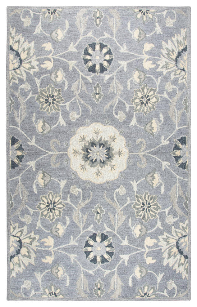 Rizzy Home RS915A Resonant Transitional Area Rug 8'x10' Gray
