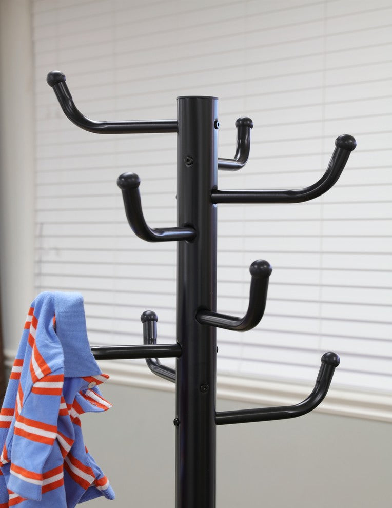 Eight Hook Metal Coat Rack