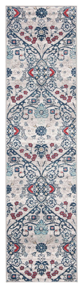 Safavieh Brentwood Bnt894M  Rug, Navy/Gray, 6'7"x6'7" Round