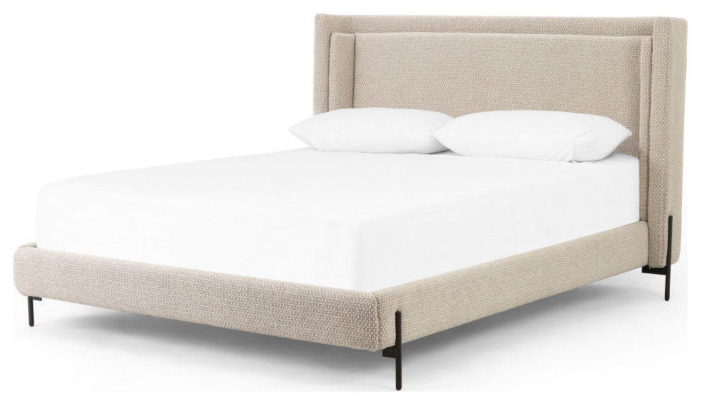 Dobson Bed-Perin Oatmeal-Queen