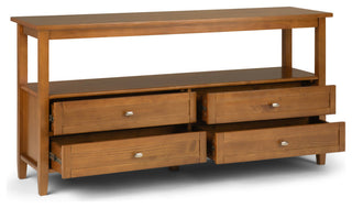 Warm Shaker Wide Console Sofa Table