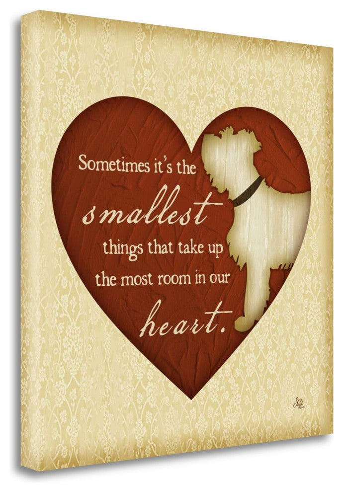 "Smallest Things - Dog" By Jennifer Pugh, Giclee Print on Gallery Wrap Canvas