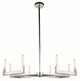 Elegant 1535G48PN Corsica 8 Light Polished Nickel Chandelier
