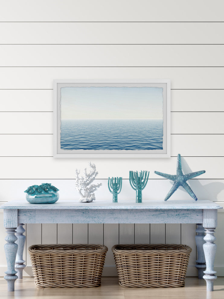 "Ocean Time" Framed Painting Print, 12x8