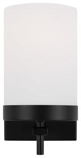 Zire 1-Light Wall/Bath Sconce, Midnight Black