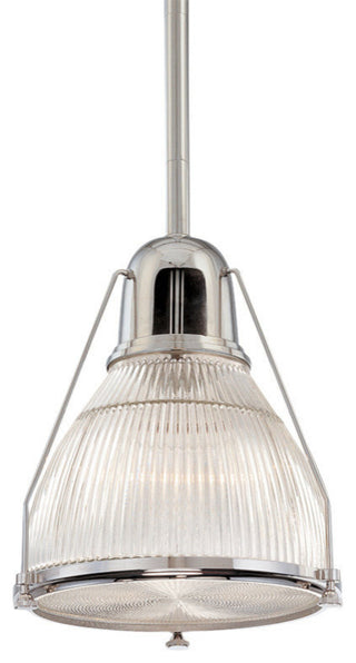 Haverhill Pendant, Polished Nickel, 12"