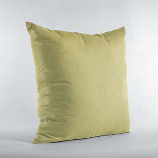 Yellow Solid Shiny Velvet Luxury Throw Pillow, Double sided 20"x26" Standard