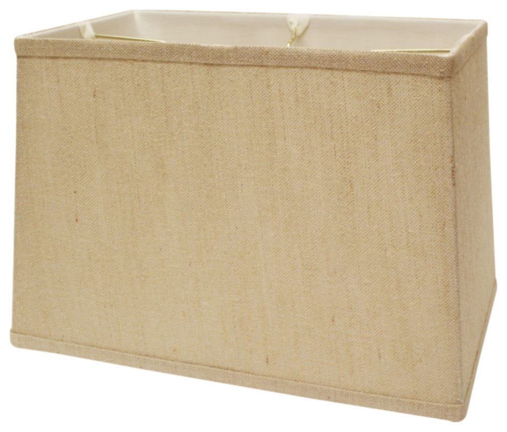 18" Golden Fiber Throwback Rectangle Burlap Lampshade